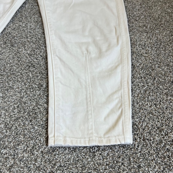 Veronica Beard Cream Charlie Barrel Leg High Rise Jeans, Size 29 - Picture 3 of 10